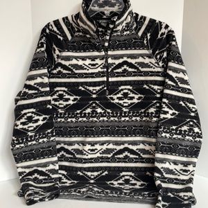 Eddie Bauer quarter zip fleece pullover size large